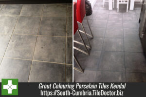 Changing the Grout Colour used on Porcelain tiles in Kendal