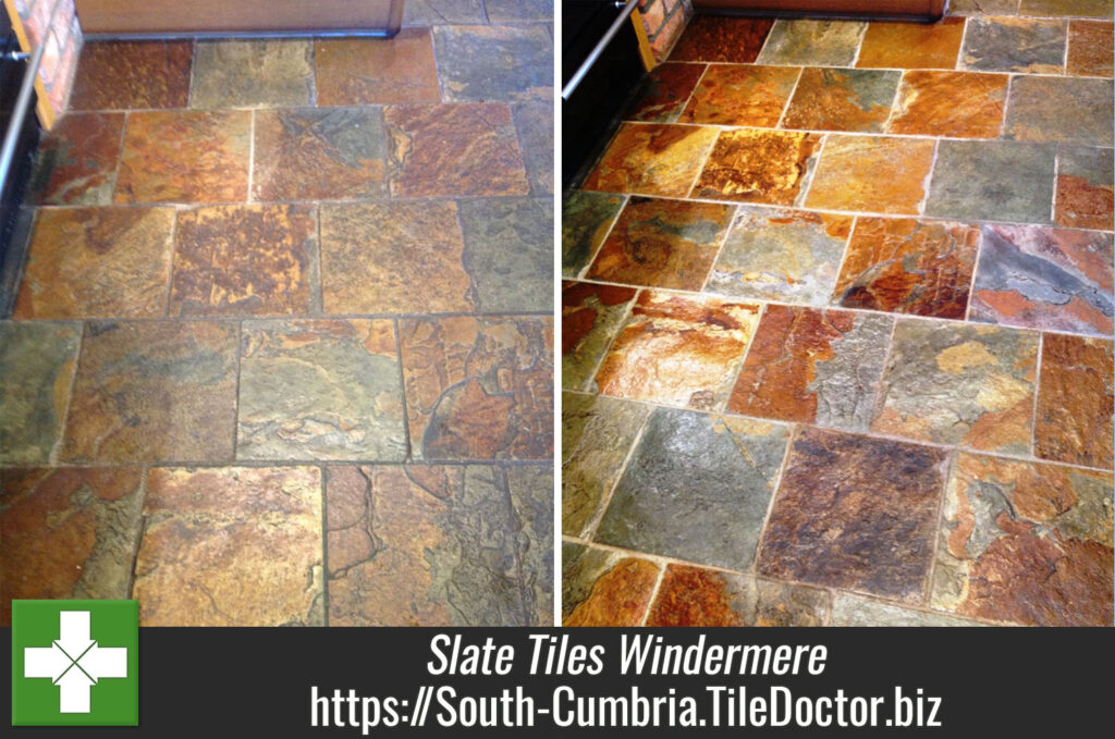 Cleaning and Sealing Slate Tiles in Windermere