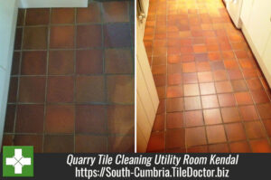 Quarry Tile Cleaning in Kendal Utility Room