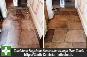 Sandstone Flagstone Renovation In Grange Over Sands