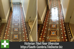 Victorian Tiled Floor Cleaned and Sealed in Ulverston