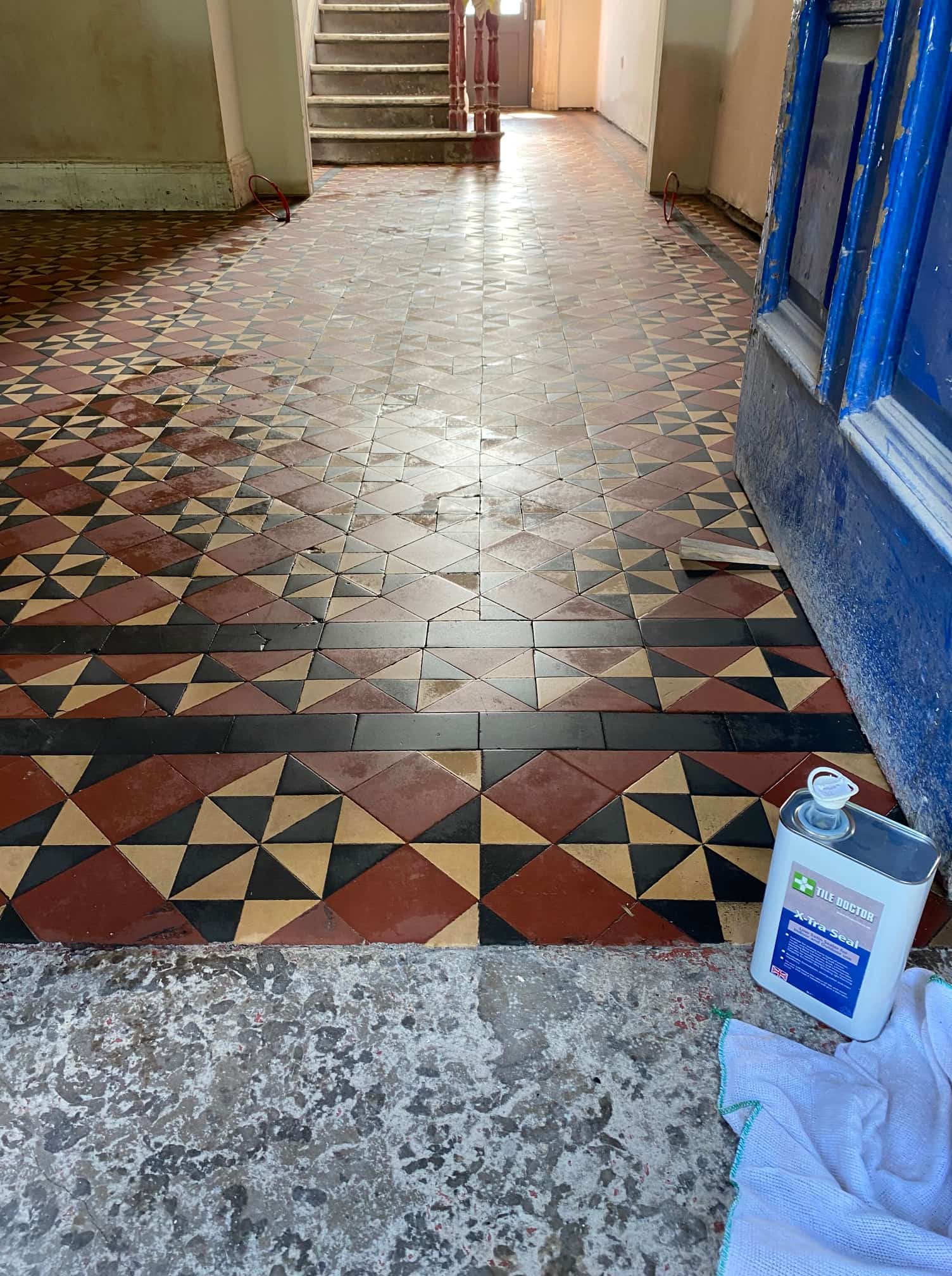 Damaged Victorian Floor After Restoration Ulverston