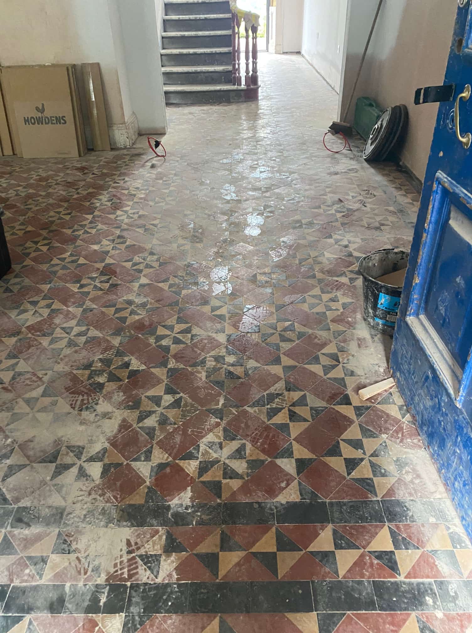 Damaged Victorian Floor Before Restoration Ulverston