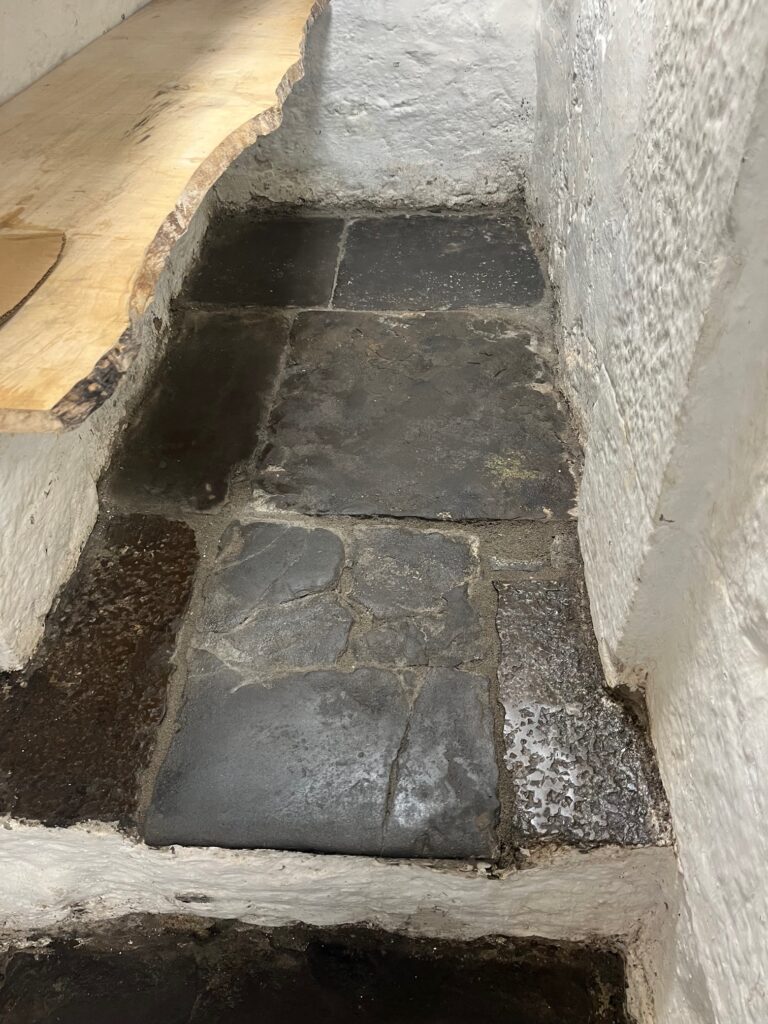 Black Flagstone Floor After Renovation Kendal